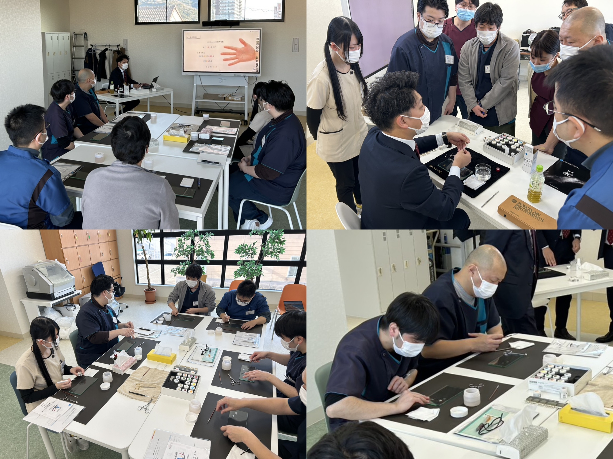 「ジルコニアステイニングベーシック」セミナー/クラウディア株式会社セミナー室にて